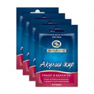 Набор масок для лица гиалуроновая Акулий жир Гранат и коллаген 48 Акулья сила