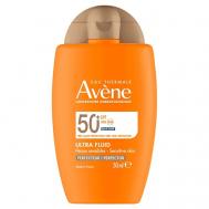 Ультралегкий солнцезащитный флюид-перфектор для лица SPF 50+ Ultra Fluid INVISIBLE 50 AVENE