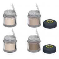 Стартовый набор мини версий минеральных пудр для лица Натуральные оттенки NATINCO