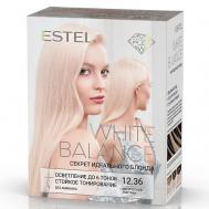 Набор для осветления и тонирования волос WHITE BALANCE 12.36 магический аметрин 350 Estel Professional