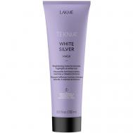 Маска для нейтрализации желтого оттенка волос тонирующая Teknia White Silver Mask Lakme