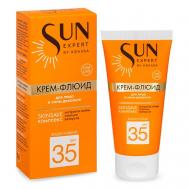 SUN EXPERT Крем-флюид для лица и зоны декольте SPF 35 50 KRASSA