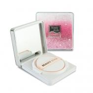 Корейский BB крем-кушон увлажняющий тональный крем для лица со спонжем, SPF 30 15 Beauty Style