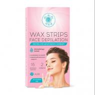 Восковые полоски для чувствительной кожи лица АЛОЭ Mi-ri-ne