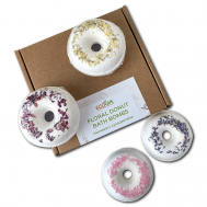 Набор бомбочек пончиков для ванны с сухоцветами ECOLIVE