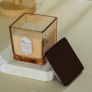 Ароматическая свеча Cherry Coffee с деревянной крышкой Янтарь 200 Arya home collection