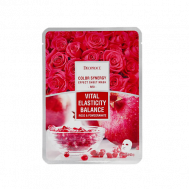 Тканевая маска для лица с экстрактом граната и розы 20 DEOPROCE