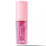 METALLIC LIP LIQUID #mermazing Жидкая помада с эффектом металлик SODA