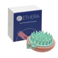 Массажная силиконовая щётка для мытья головы, розовый ETHERA