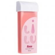 Воск тёплый в картридже Rose (плотный) 100 LILU