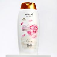 Гель для душа, увлажнение и питание, аромат пион и роза 750 BONAMI