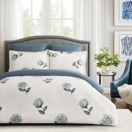 Постельное белье Alamode Семейный 160x220 Dawn Темно-синий Arya home collection