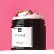 Скраб соляной для тела Дикая роза Sea Salt Scrub Wild Rose 380 Biothal