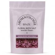 Цветочная соль для ванны Антистресс с цветками лаванды 330 Bisou