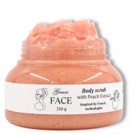Антицеллюлитный подтягивающий скраб для тела Персик 250 GRACE FACE