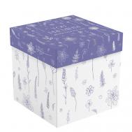 Коробка складная подарочная "Floral", с лентой, отделка фольгой MESHU