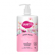 Крем-мыло Sensitive Полевые цветы 1000 SANFITO