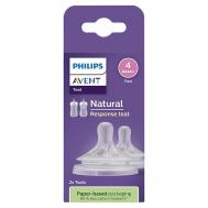Силиконовая соска Natural Response, скорость потока 4 Philips