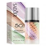 База под макияж трехцветная восстанавливающая SPF50+ PA+++ SADOER