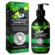 Шампунь для воос 3 в 1 с маслами касторовым, амлы и тмина 300 ALIVER