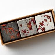 Набор бомбочек для ванны  (3 шт) с солью, шиммером и сухоцветами Solace