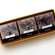 Набор мерцающей соли для ванны  (3 шт) с шиммером и сухоцветами 450 Solace