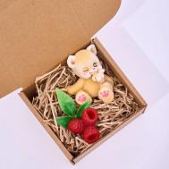 Мыло ручной работы зайчик и малина 100 SKUINA