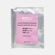 Маска для лица альгинатная защитная, лифтинг с экстрактом клюквы 30 MERBELLE