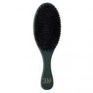 Расческа массажная деревянная, серия Green, с брашировкой, натуральная щетина Lei
