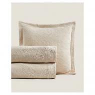 Хлопчатобумажное покрывало с геометрическим рисунком 270 x 280 см ZARA HOME