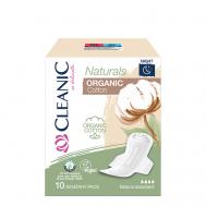 Naturals Organic Cotton Гигиенические прокладки ночь CLEANIC