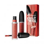 Набор для губ Kiss It Twice Powder Kiss Liquid Duo Orange Mac