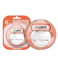 Женская бритва Peach,станок и 1 сменная кассета, 5 лезвий, в футляре DOMON DOLLY