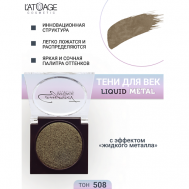 Тени для век Compact Liquid Metal моно L'atuage Cosmetic