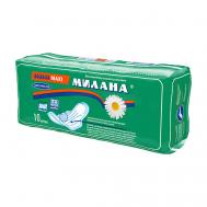 Гигиенические прокладки "МАКСИ" Софт+Гель 6 капель, 10 шт. Milana