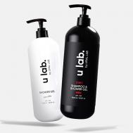 Профессиональный шампунь для волос и мужской гель, набор 2000 РЯБИНА