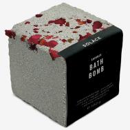 Бомбочка для ванны "Хлопок" с морской солью, шиммером и сухоцветами Solace