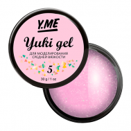 Гель пастельного оттенка с хлопьями Yuki в составе Y.ME