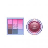 Набор: Палетка теней для век Multi Eye Color Palette + Бальзам для щёк и глаз Bouncy Blur Balm 3ce