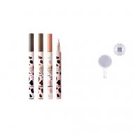 Подводка-фломастер для глаз Eyeliner Pen, набор FLORTTE