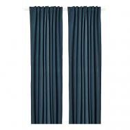 Комплект из 2 штор затемняющих с креплением ROSENMANDEL 135x300 см IKEA
