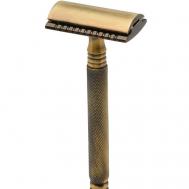 Т образный станок с закрытым гребнем SS-01 Antique brass PEARL SHAVING