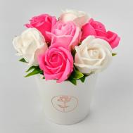 Композиция из мыльных пенных роз 100 SKUINA