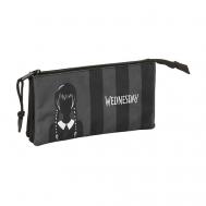 Тройной пенал  22x12x3 cm Wednesday