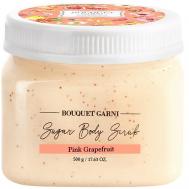 Сахарный скраб для тела с ароматом Розовый грейпфрут 500 BOUQUET GARNI