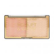 Палетка для макияжа: Бронзер и хайлайтер Sculp & Glow REVOLUTION PRO
