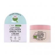 Крем для лица укрепляющий с коллагеном и экстрактом зеленого чая 100 BONNYHILL
