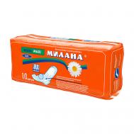 Прокладки гигиенические впитывающие   "МАКСИ" Софт 10 шт. 5 капель Milana