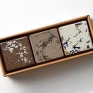 Набор бомбочек для ванны  (3 шт) с солью, шиммером и сухоцветами Solace