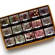 Набор мерцающей соли для ванны  (15 шт) с шиммером и сухоцветами 2250 Solace